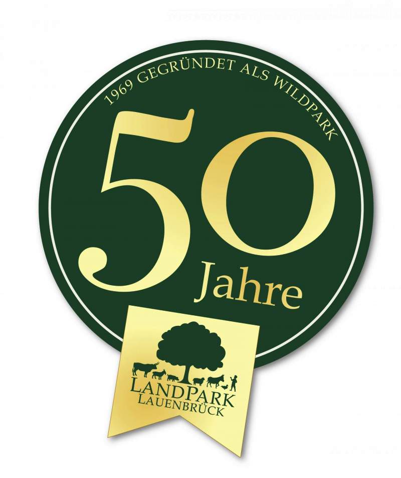 Logo 50 Jahre LandPark Lauenbrück
