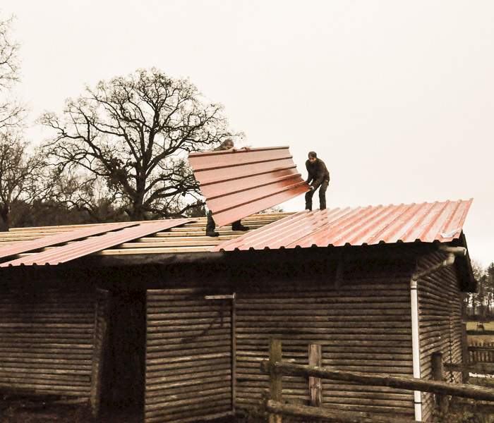 Ein neues Dach für den Ochsenstall