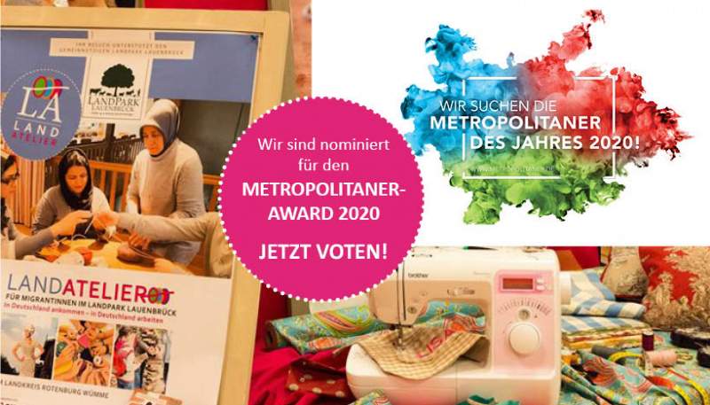 Wir sind nominiert für den Metropolitaner Award 2020 - Jetzt für das LandAtelier abstimmen!